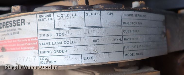 image for item DI1844 1988 Dresser A500E  motor grader