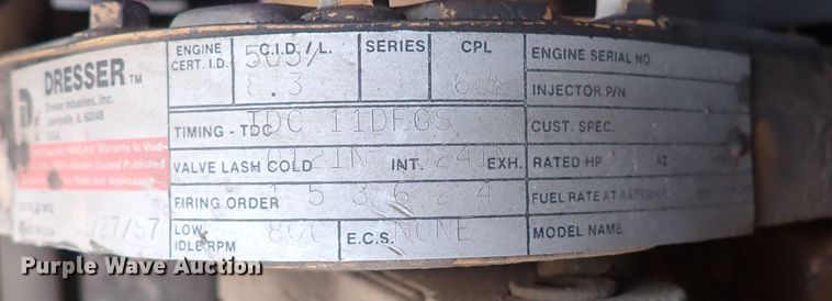 image for item DI1844 1988 Dresser A500E  motor grader