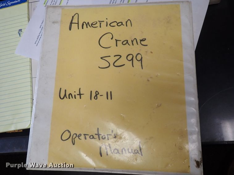 image for item DI1852 1968 American 5299-C  crane