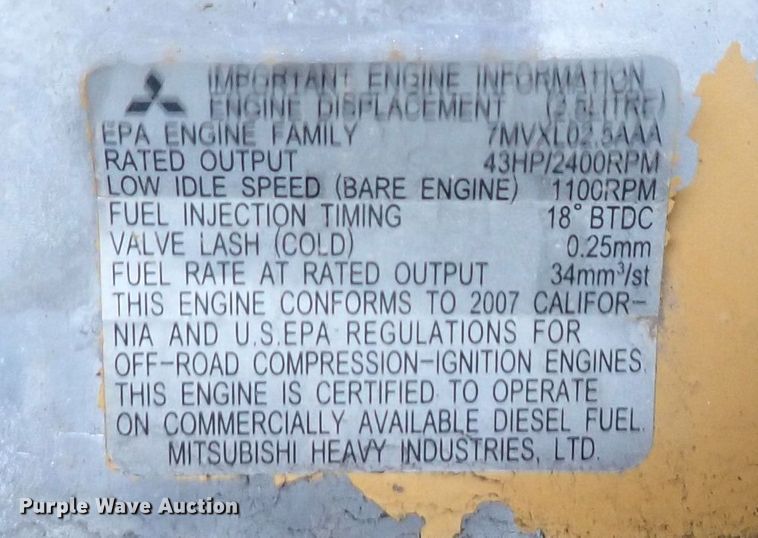 image for item DI1863 2007 Caterpillar 304C CR  mini excavator