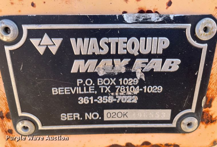 image for item DJ5112 Wastequip  roll-off dumpster