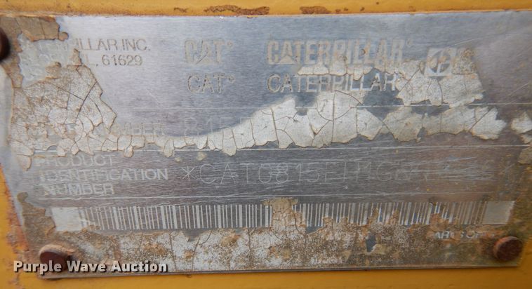 image for item DK0341 2001 Caterpillar 815F  soil compactor