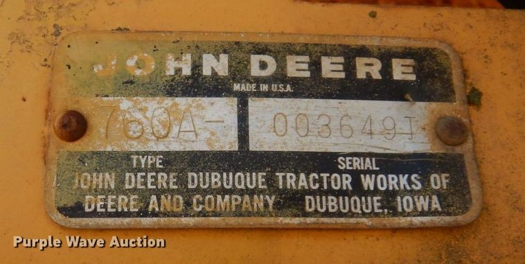 image for item DL3745 1975 John Deere 760A  elevating scraper