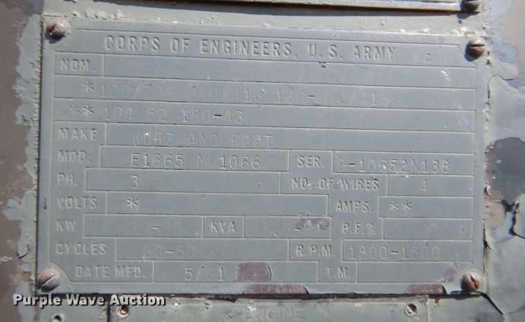 image for item DL5960 Enercon Engineering  generator