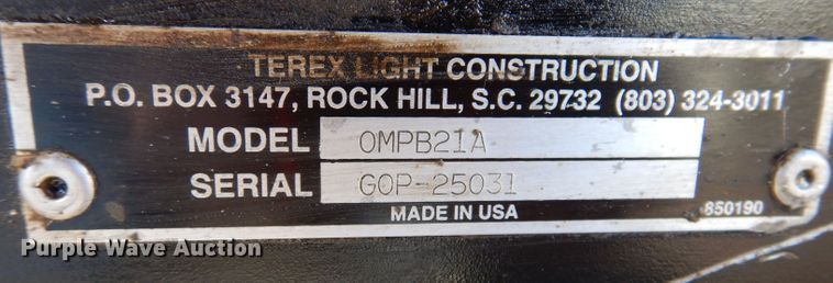 image for item DL5968 Terex OMPB21A  concrete buggy