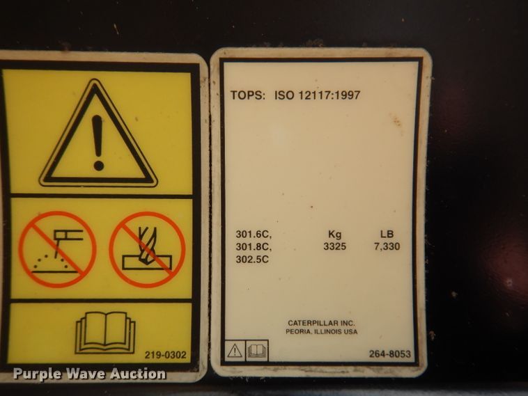 image for item DL5972 2006 Caterpillar 302.5C  mini excavator