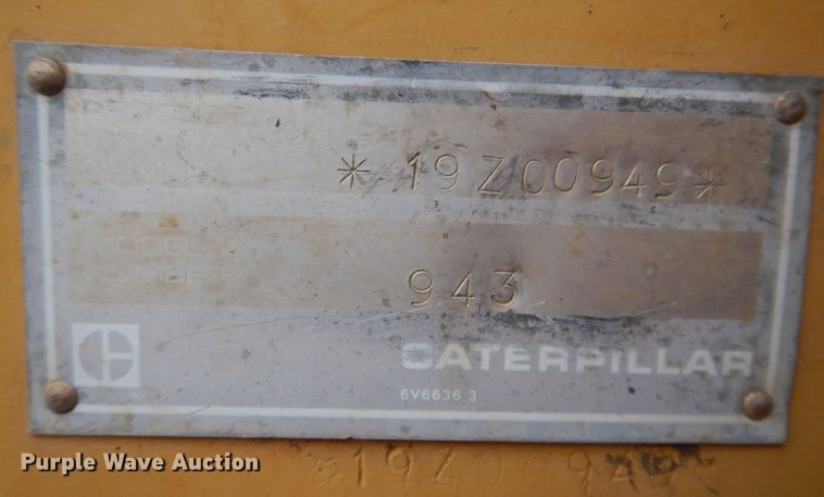 image for item DL5982 1988 Caterpillar 943  track loader