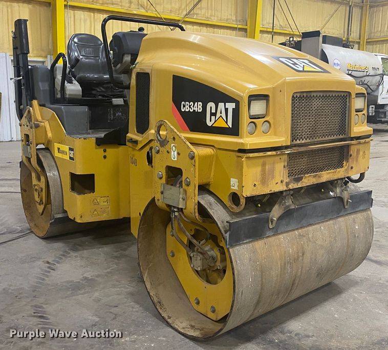 image for item DM4044 2015 Caterpillar CB34B  double drum vibratory roller