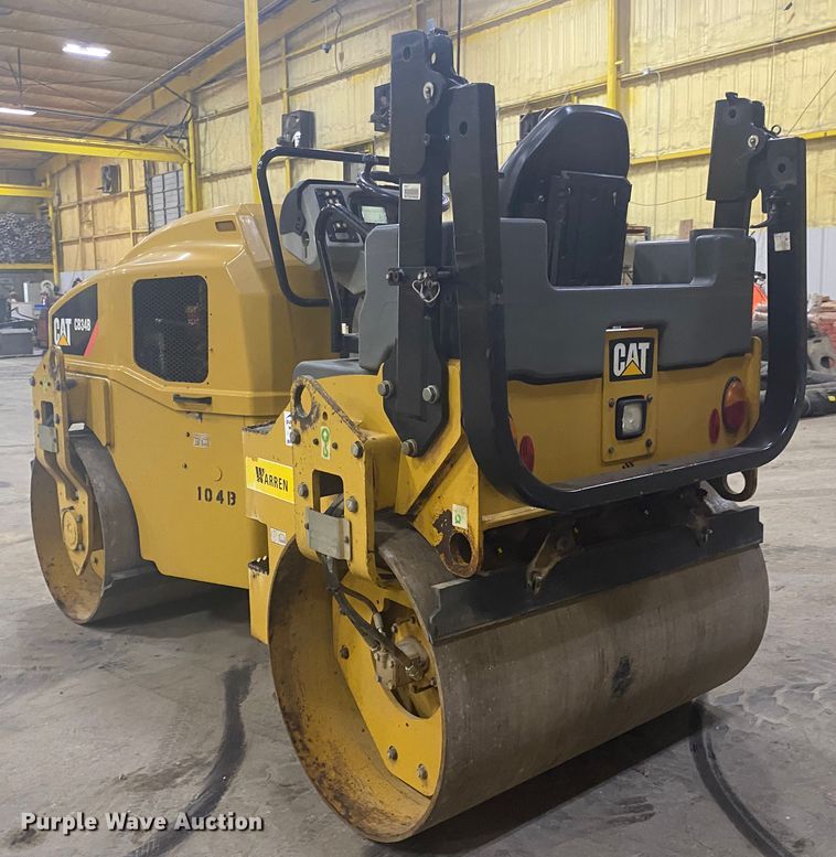 image for item DM4044 2015 Caterpillar CB34B  double drum vibratory roller