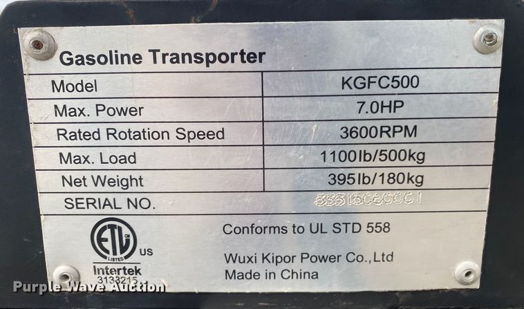 image for item DM4066 Kipor KGFC500  power buggy