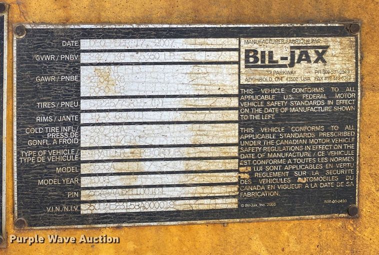 image for item DM4070 2008 Bil-Jax 5533A  boom lift