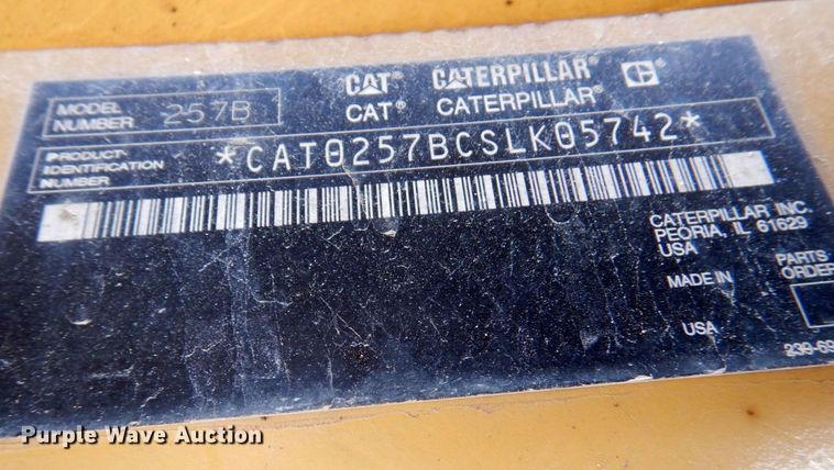 image for item DM6117 2006 Caterpillar 257B  tracked skid steer loader