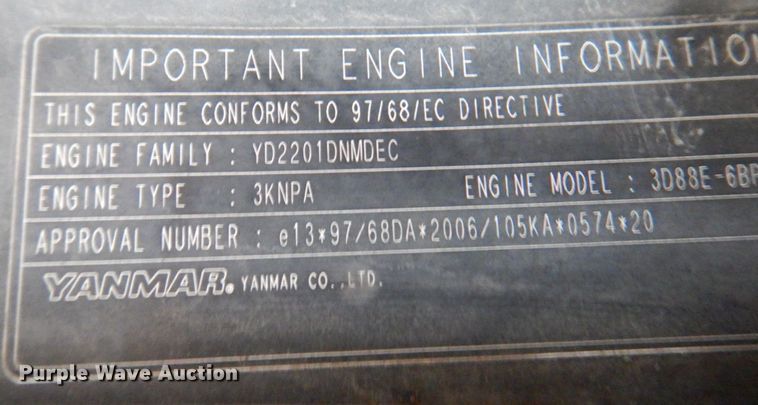 image for item DM6118 2012 Komatsu PC35MR-3  mini excavator