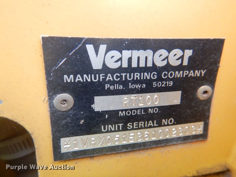 image for item DM6134 2006 Vermeer RT100  trencher