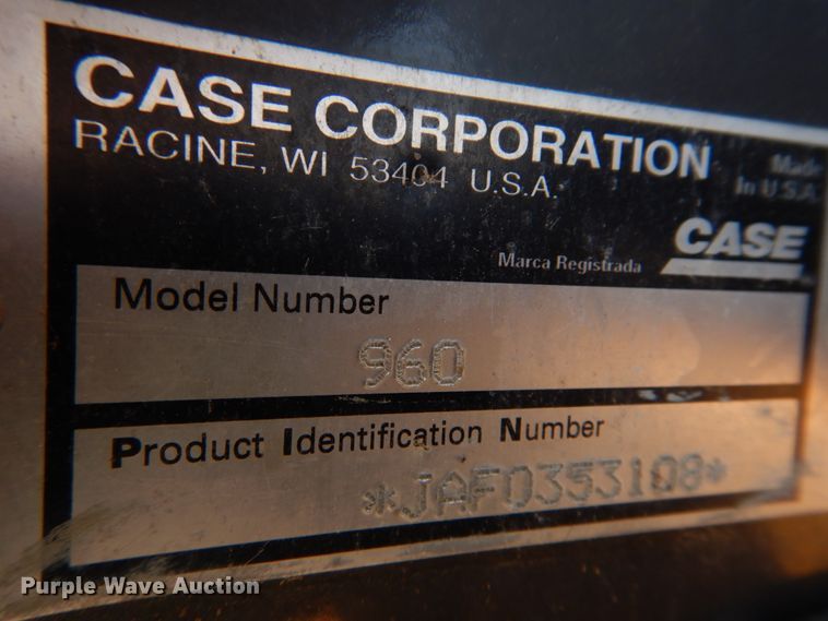 image for item DM7298 2002 Case 960  trencher