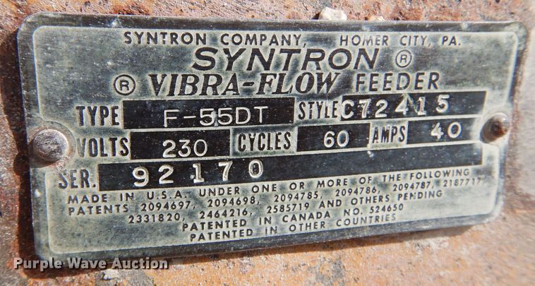 image for item DN0279 Syntron F-55DT  feeder