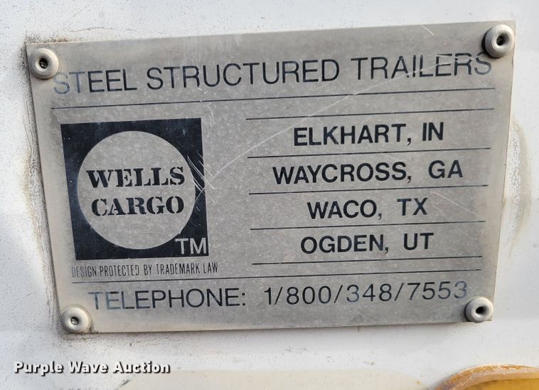 image for item DN7333 1988 Wells Cargo  office trailer