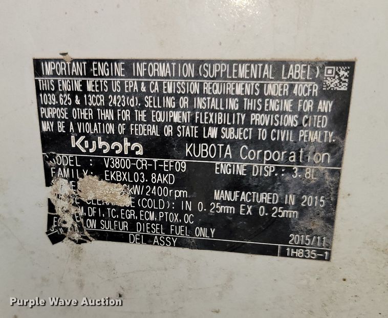 image for item DN7354 2016 Takeuchi TL10  tracked skid steer loader