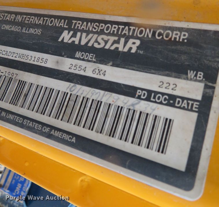 image for item DN7959 1998 International 2554  dump truck