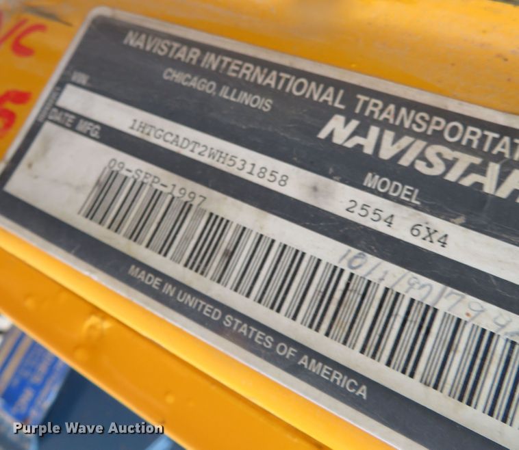 image for item DN7959 1998 International 2554  dump truck