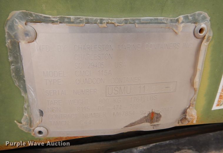 image for item DP3952 Charleston Marine Containers CMCI115A  shipping container