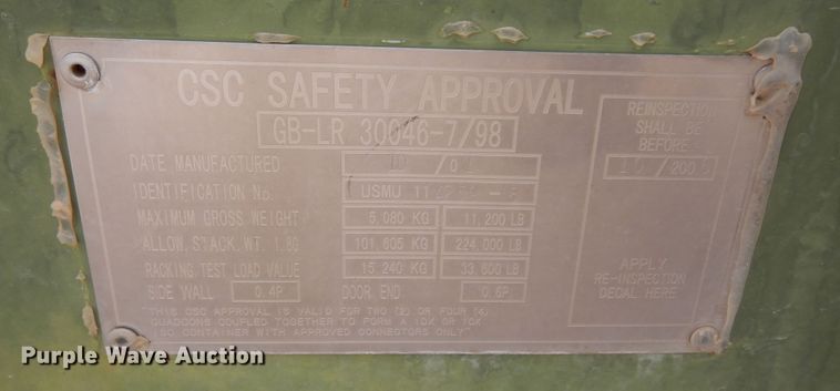 image for item DP3952 Charleston Marine Containers CMCI115A  shipping container