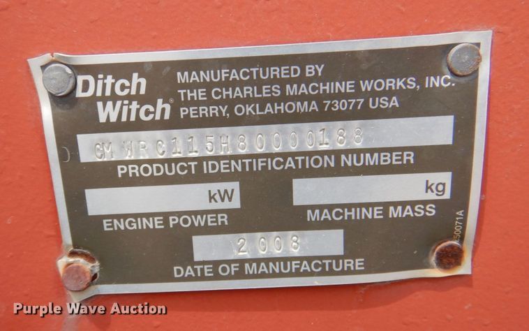 image for item DP3961 2008 Ditch Witch RT115  cable plow