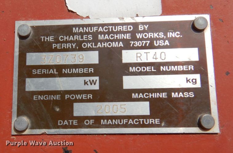 image for item DP3962 2005 Ditch Witch RT40  rock saw