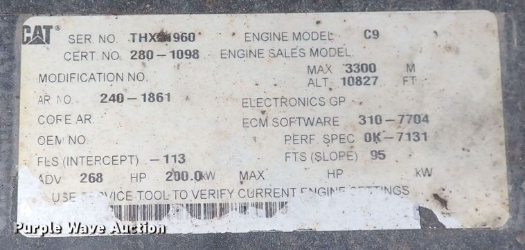 image for item DP4615 2009 Caterpillar 336D L  excavator