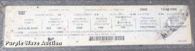 image for item DP4615 2009 Caterpillar 336D L  excavator