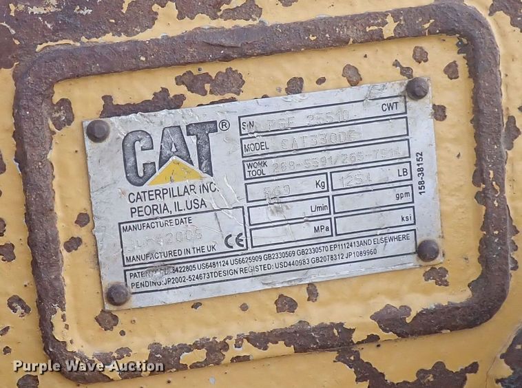 image for item DP4615 2009 Caterpillar 336D L  excavator