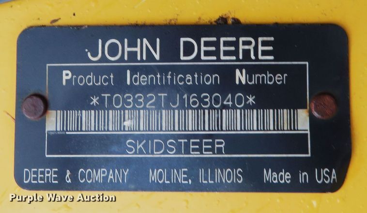 image for item FB9790 2008 John Deere CT332  tracked skid steer loader