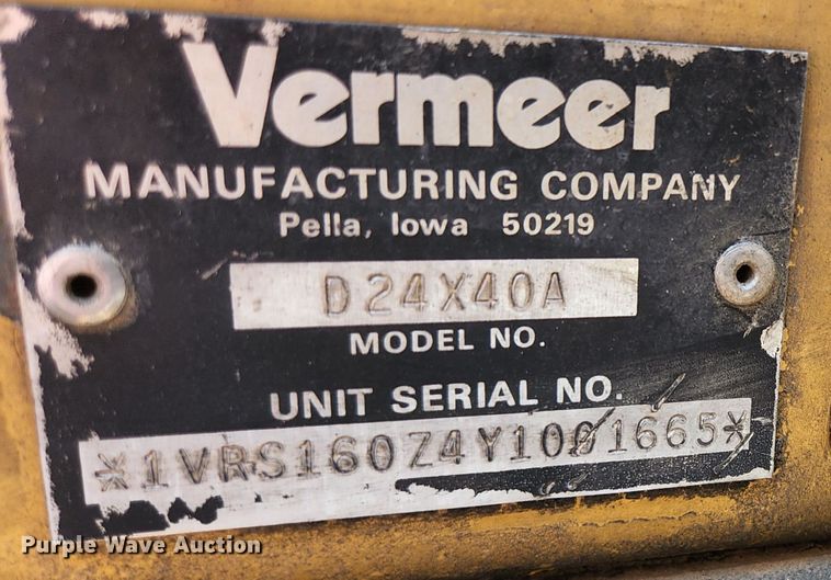 image for item HK9459 2000 Vermeer D24X40A  directional boring unit