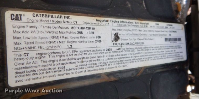 image for item IM9945 2008 Ford F750  dump truck