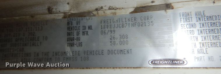 image for item JJ9305 2000 Freightliner FL80  dump truck