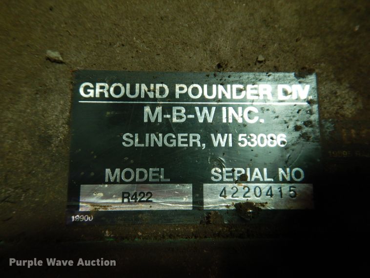 image for item JK9453 (2) MBW R422 plate compactors