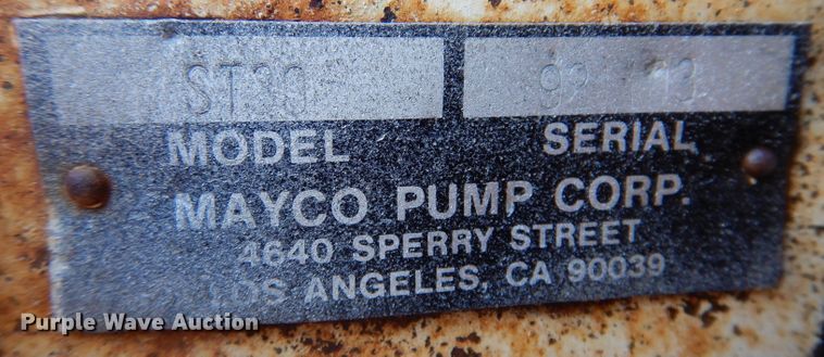 image for item JK9456 Mayco ST30  concrete pump