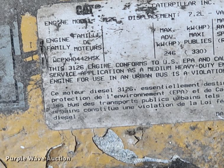 image for item JL9627 1999 Chevrolet C7H042  dump truck