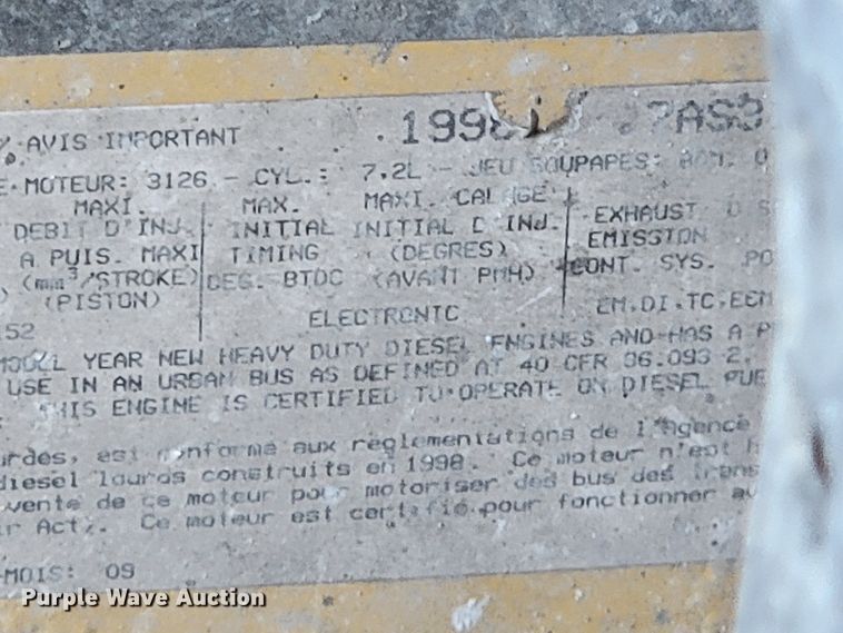 image for item JL9627 1999 Chevrolet C7H042  dump truck