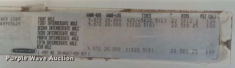 image for item JN9285 1998 Freightliner FL112  crane truck