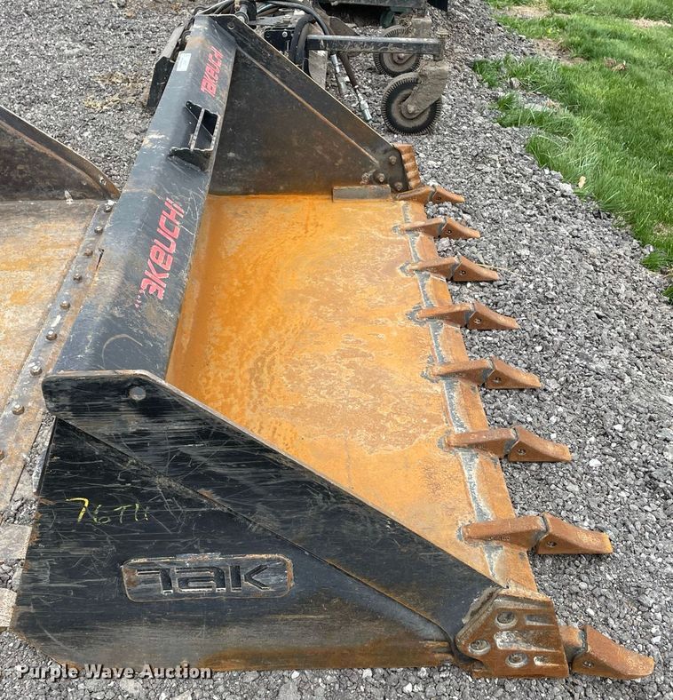 image for item JR9837 Takeuchi  76"W skid steer bucket