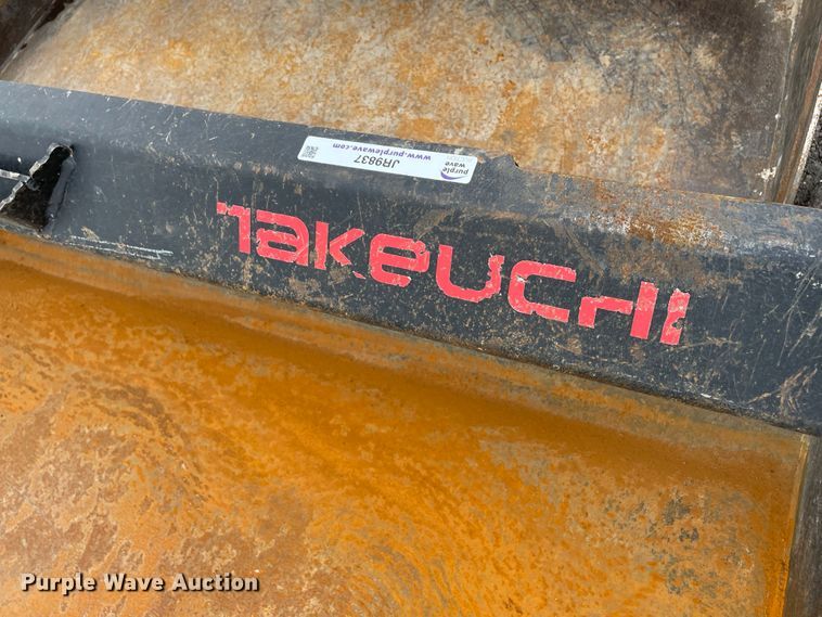 image for item JR9837 Takeuchi  76"W skid steer bucket