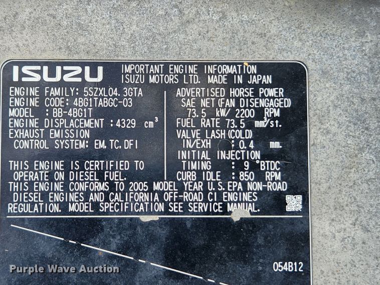 image for item KE9739 2005 Kobelco SK135SRLC-1E  excavator