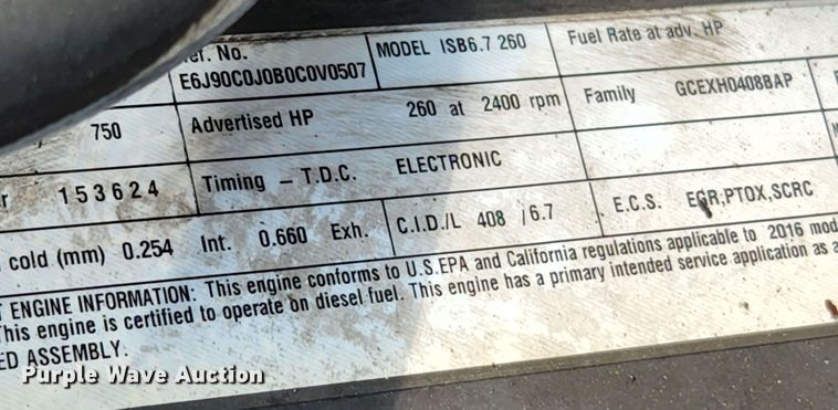 image for item KE9780 2017 Kenworth T370  flatbed truck