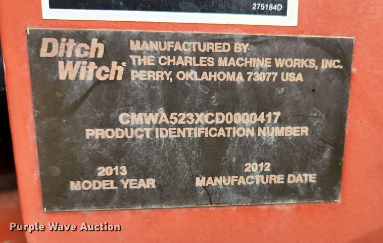 image for item KE9792 2013 Ditch Witch RT80  trencher