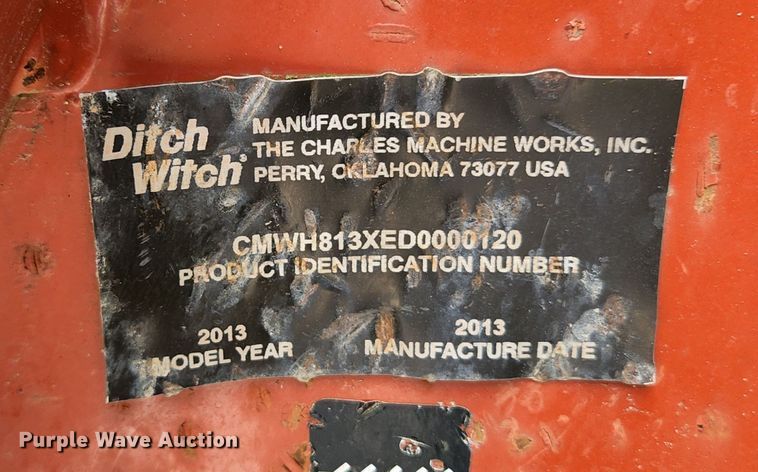 image for item KE9792 2013 Ditch Witch RT80  trencher