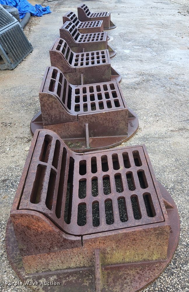 image for item KE9840 (6) Neenah Foundry curb inlet sewer gates