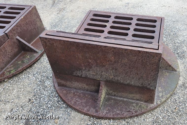 image for item KE9840 (6) Neenah Foundry curb inlet sewer gates