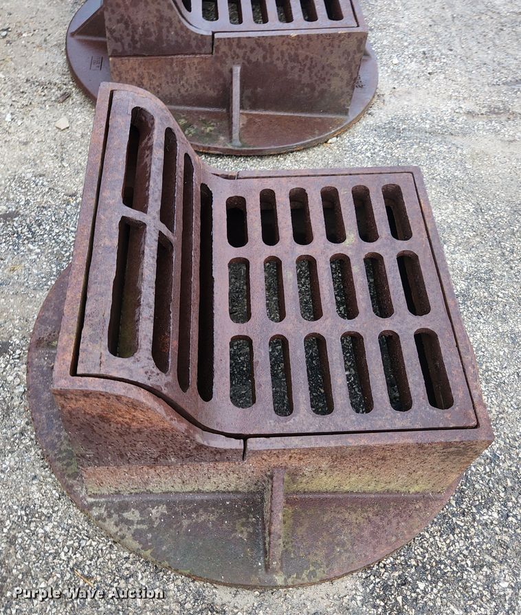 image for item KE9840 (6) Neenah Foundry curb inlet sewer gates