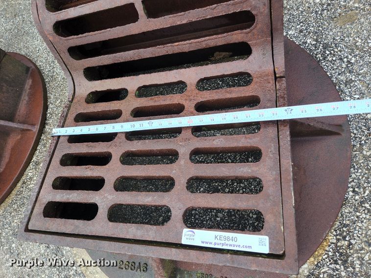 image for item KE9840 (6) Neenah Foundry curb inlet sewer gates